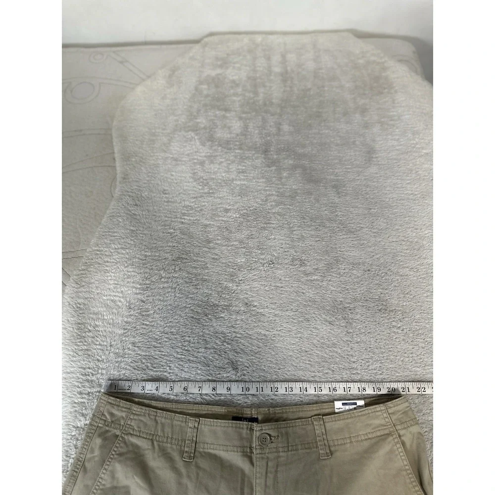 New George Men's Brown Cargo At The Knee Shorts Size 42 Stretch